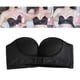 thumbnail image 5 of Qarigey Sujetador sin tirantes con cierre frontal y soporte lateral con hebilla frontal de tres niveles Sujetador multiposición sin tirantes Ropa interior negro 36/80F, 5 of 6