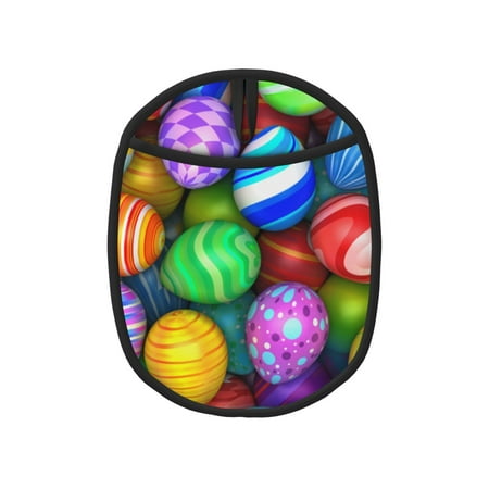 

Tebeau Colorful Easter Eggs1 Print Silicone Pot Holders Multi-Purpose Hot Pads for Kitchen Trivets Potholders Oven Mitts for Baking Cooking Hot Dishes Pans Heat Resistant