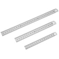 thumbnail image 1 of Regla de Metal de 3 uds., regla métrica de acero inoxidable de 6,8,12 pulgadas, regla de Metal de borde recto, regla maquinista, regla Imperial, 1 of 5