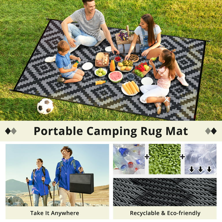 Large Camping Rug Picnic Waterproof Mat PP Tube Foldable Wear
