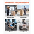 thumbnail image 6 of 2-in-1 Hand Truck, 1000-Lb Load Capacity in 4-Wheel Mode, Convertible Dolly, Non-Slip Handle & Wheels, for Home Office, 6 of 12