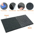 Qunbio 4 Pack Heavy Duty Rubber Gym Floor Mat, 0.98" Thick HighDensity