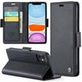 thumbnail image 5 of Funda tipo cartera iPhone 11 con cierre magnético, RFID, tarjetero, soporte, carga inalámbrica, 5 of 5