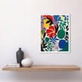 thumbnail image 2 of Botanical Garden Henri Matisse Inspired Acrylic Painting Abstract Bright Shapes Art Print Framed Poster Wall Decor 12x16 inch, 2 of 5