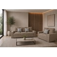thumbnail image 1 of Sala Modular 3-2 El Bazar Store Suecia Lino nacional Beige Sofá Love seat, 1 of 6