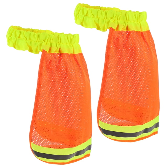 2 Pcs Protecteur d'Ombre en Maille Couverture de Casque Bande Réfléchissante Chapeau Protection du Cou