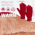 thumbnail image 4 of FZ FANTASTIC ZONE Womens Winter Gloves with Touch Screen Thermal Chenille Warm Lining Knit Gloves for Women Cold Weather Gift, 4 of 6