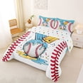 thumbnail image 2 of Erosebridal Kids Baseball Full Size Comforter Sets, Sports Theme Bedding Sets, Colorful Polka Dots Reversible, 1 Comforter and 2 Pillowcases, 2 of 6