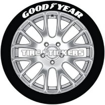 Good Year Tire Stickers - White - 1.25" For All Wheel Sizes (4 pack)