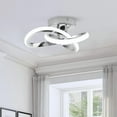 thumbnail image 4 of Modern LED Ceiling Light with Circular Rings Design – Dimmable Flush Mount Lighting for Living Room, Kitchen, Bedroom – 18W, 4 of 8