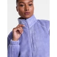 thumbnail image 4 of Ozark Trail Women's and Women's Plus Zip Up Fleece Jacket, Sizes XS-3X, 4 of 6