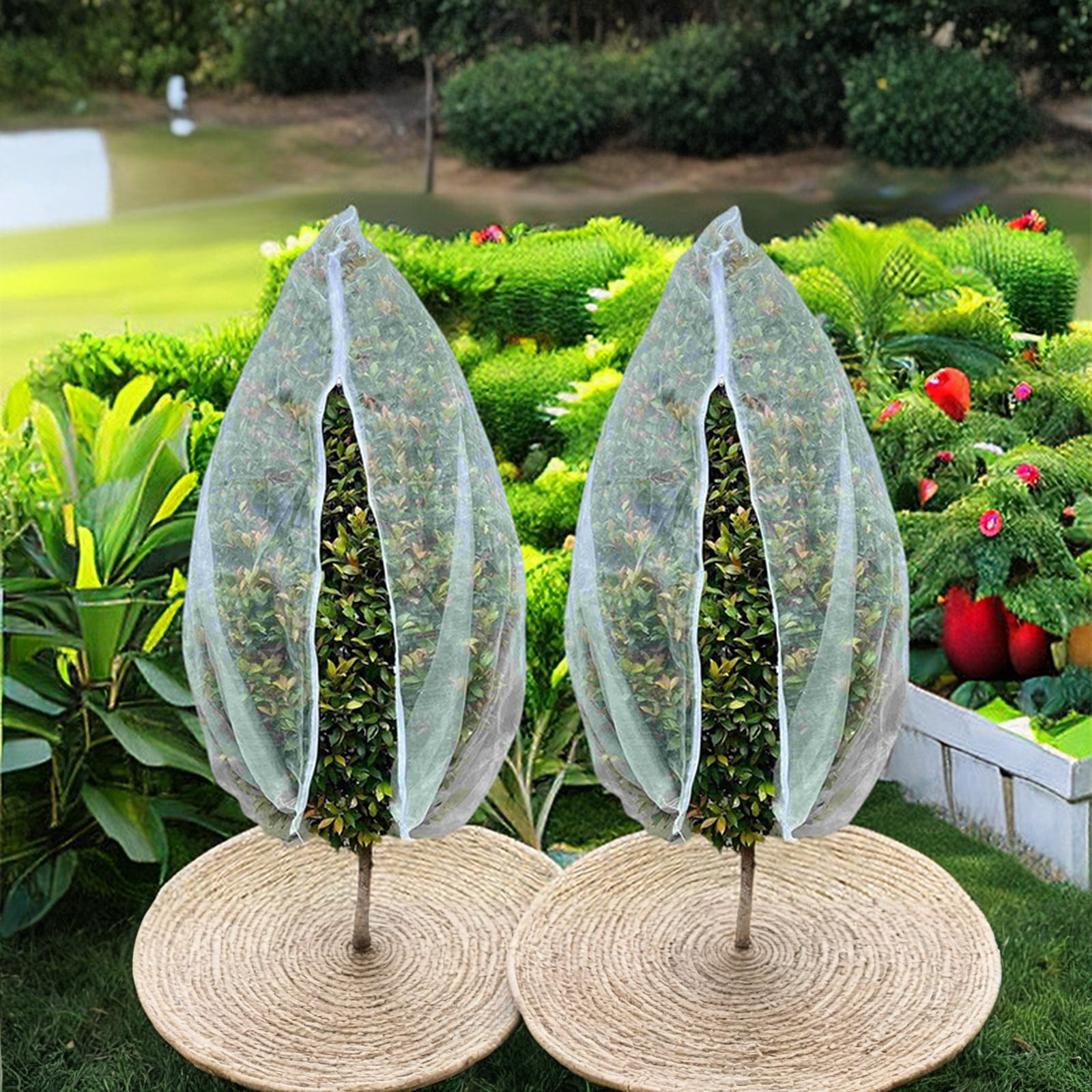 Fruit Tree Netting Cover with Zipper & Drawstring,Insect Bird Barrier Netting for Garden,Fine Mesh Garden Netting