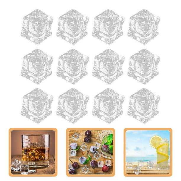 MERRYHAPY 50Ud De Hielo Simulados Acrílicos Transparentes Con Estable Y Duradero