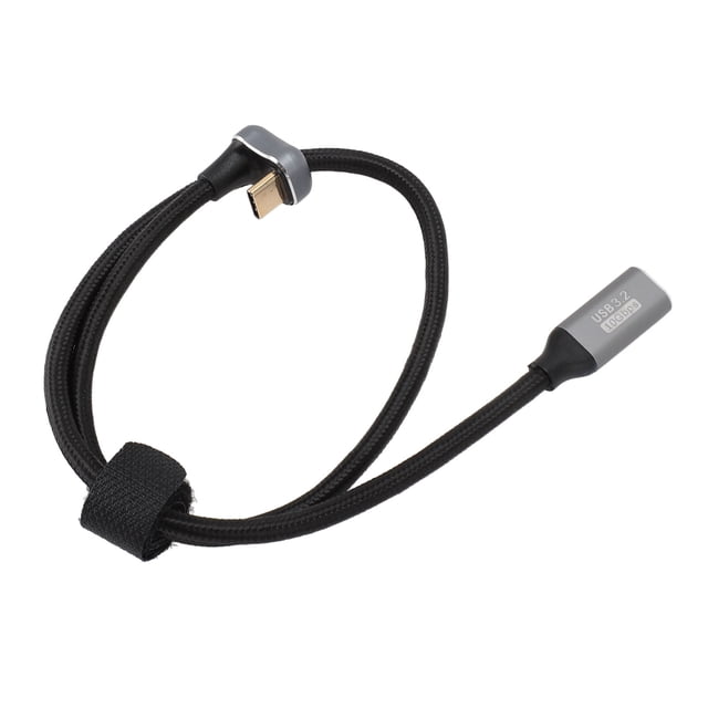 100W PD USB3.2 Gen2 10Gbps Type C Extension Cable, 4K 60Hz Data Transfer with OTG, VR for Pro, Galaxy S20, Switch, , VR Rift S with High Strength Nylon Braided Cord, Aluminum