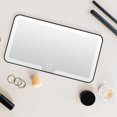 thumbnail image 4 of relayinert Car Vanity Mirror Durable Portable Three-color Light For Makeup Car Interior Rearview Mirror white, 4 of 6