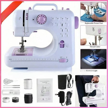 Electric Sewing Machine Portable Crafting Mending Machine 12 Built-In Stitches