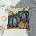 thumbnail image 2 of Fall Pillow Covers Inch Fall Autumn Thanksgiving Ink Painting Blue Pumpkins Pillowcovers Linen DecorativeDecoration for Home Couch, 2 of 5