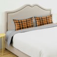 thumbnail image 5 of Haosy Satin Pillowcase for Hair and Skin Standard Cooling Silk Pillow Case with Envelope Closure Orange Scottish Tartan 20"x26", 5 of 9