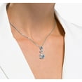 thumbnail image 4 of Swarovski Dazzling Silver/Blue Swan Necklace, 4 of 4