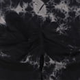 thumbnail image 4 of Tie Dye Yoga Shorts High Waist Seamless Black Quick Dry Soft Biker Shorts for Women S, 4 of 5