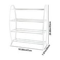 thumbnail image 3 of 4-Tier Cute Shoe Rack for Entryway Shoe Stands, Shoe Rack Front Door Entrance, Multilayer Shoe Rack Entry Way Shoe Rack,White, 3 of 6