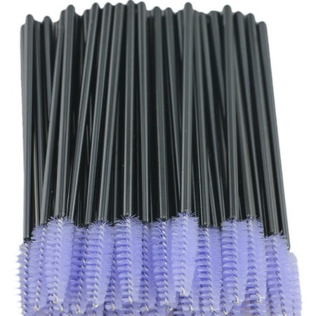 Shiseido The Makeup Mascara Brush - 100pcs Purple Eyelash Makeup Brushes Mascara Wand Brush Eyelash Extension Make up