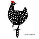 thumbnail image 3 of Adornos de pollo hueco acrílico para patio trasero estacas para césped decoración artística para patio (A) Sywqhk Libre de BPA, 3 of 6