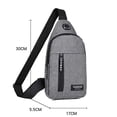thumbnail image 3 of Crossbody Bag Sling Backpack Lightweight Water-Resistant,Headphone Hole Adjustable Strap,for Men Women,for Daily Use Travel Outdoor, 3 of 5