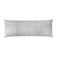 Body Pillow Cover, Silver Glitter Body Pillow Cases with Zipper Soft