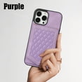 thumbnail image 6 of Nalacover Back Mirror Flip Case for iPhone 15 Pro, Wallet Case Crossbody PU Leather with Card Holder Kickstand Phone Case Detachable Shoulder Strap Handbag For iPhone 15 Pro, Purple, 6 of 11