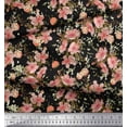 thumbnail image 2 of Soimoi Cotton Duck Fabric Leaves & Blossoms Floral Print Sewing Fabric Yard 42 Inch Wide, 2 of 3