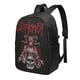 thumbnail image 1 of Mochila de viaje para portátil Slipknot Light Flight, antirrobo con puerto de carga USB, mochila universitaria, gran capacidad para el trabajo, color negro, 17 pulgadas, 1 of 8