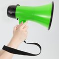 thumbnail image 3 of 1Pcs Haut-Parleur Mégaphone ABS Vert pour Événements Extérieurs Petit Bullhorn, 3 of 8