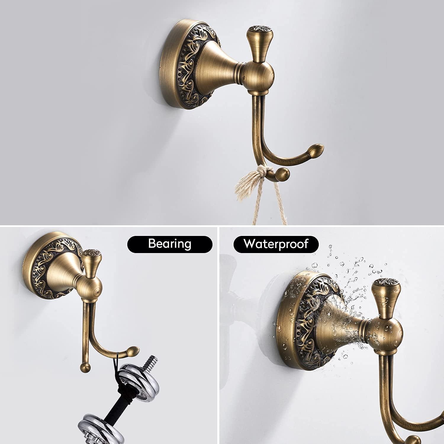 Vintage bathroom hooks shop