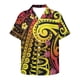 thumbnail image 2 of Camisas de playa tribales polinesias para hombre, camisetas hawaianas casuales de manga corta con botones y estampado 3D, camisetas de gran tamaño para hombre, 2 of 5