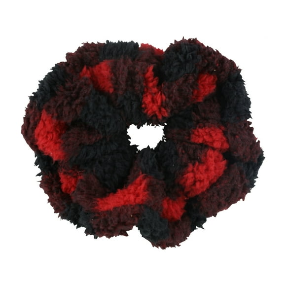 American Eagle Womens Fuzzy Hair Scrunchie, Red,