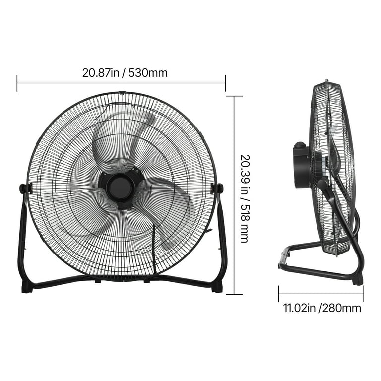 KFFKFF 18-Inch Industrial Floor Fan, 4000 CFM photo 8