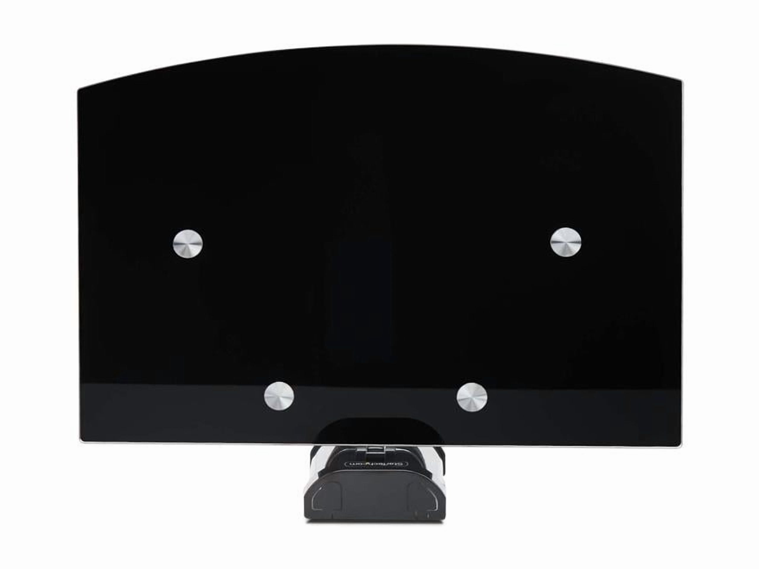 StarTech Floating Wall-Mounted AV Shelf, Adjustable Height Shelf For Under TV, Organize A/V Equipment On Black Tempered Glass Shelf (1B-WALL-MOUNT-SHELF)
