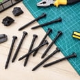 thumbnail image 2 of Miangastore Self Tapping Screws Black 10Pcs 90mm Length M8 Thread Carbon Steel, 2 of 8