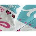 thumbnail image 4 of Ambesonne Live Laugh Love Quilted Bedspread Set 3 Pcs, Kisses Hearts, Queen Size, Multicolor, 4 of 5