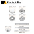 thumbnail image 2 of Uxcell 24Set 12.5mm Leather Snap Fastener Kit 2.72" Long w 4 Install Tools, Silver, 2 of 6