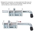 thumbnail image 3 of Unique Bargains Barrel Bolt Latch, 1 Pack 12x155mm - Carbon Steel Galvanized Spring Loaded Gate Latch Pin for Door (Silver), 3 of 5