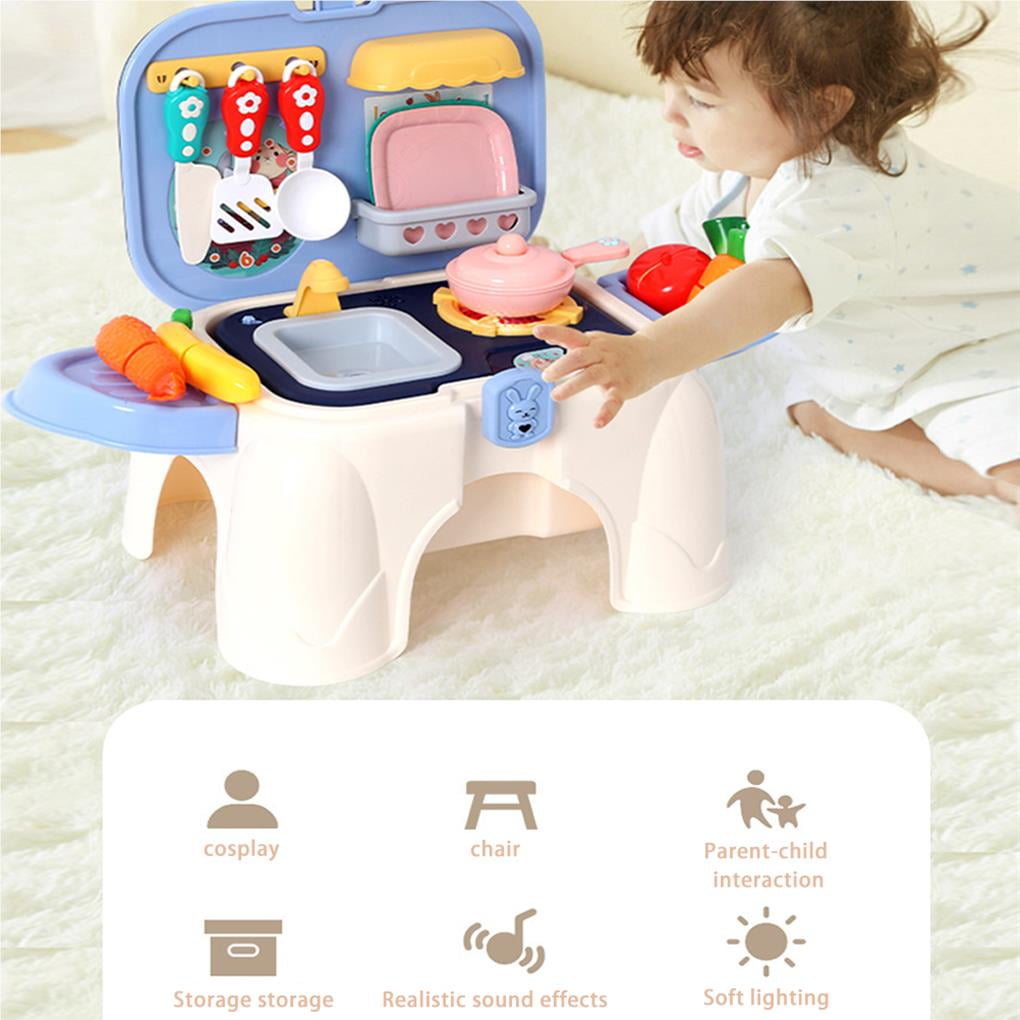 Ruiboury Kids Kitchen Playset Kitchen Play Toys Cooking Accessories Toys for Boys Girls