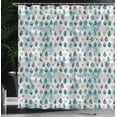 thumbnail image 3 of Ambesonne Modern Shower Curtain, Aquarelle Drops Art Abstract, 69"Wx70"L, Dark Seafoam, 3 of 4