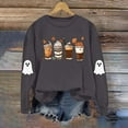 thumbnail image 5 of Jsaierl Women's Halloween Sweatshirts Plus Size Pumpkin Ghost Print Sweatshirt Trendy Crewneck T-shirt Long Sleeve Tunic Pullover Tops Halloween Costumes, 5 of 8