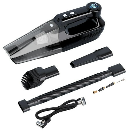 

4-In-1 Handheld Car Vacuum Cleaner Tire Inflator Compressor Pump Portable Vacuum for Car Home Office 8000Pa Vacuum Cleaner Pet Hair Vacuum 12V
