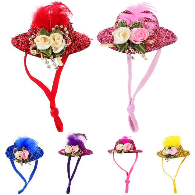 6pcs Sombreros decorativos de gallina Sombreros de pájaros resistentes