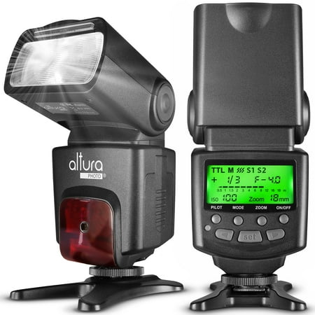 Camera Flash - Altura Photo AP-N1001 Speedlite Flash for Nikon DSLR Cameras with Auto-Focus, I-TTL, Wireless Trigger Slave Function