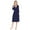 Navy Blue, variant on Womens Nightwear Dress Spring Summer Long Sleeve Bathrobe Women Solid Color Pajamas Loungewear S-XXL