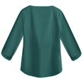 thumbnail image 4 of CFLVAEK Scrubs for Women Plus Size Long Sleeve Nurse Uniform with Pocket Comfy V Neck Underscrubs Solid Color Wrokwear Tops 2025 Green XXL, 4 of 4